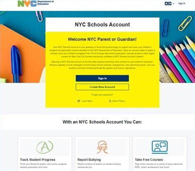 nyc schools account